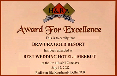 awarded-as-best-wedding-hotel-meerut-at-the-7th-hrani-conclave